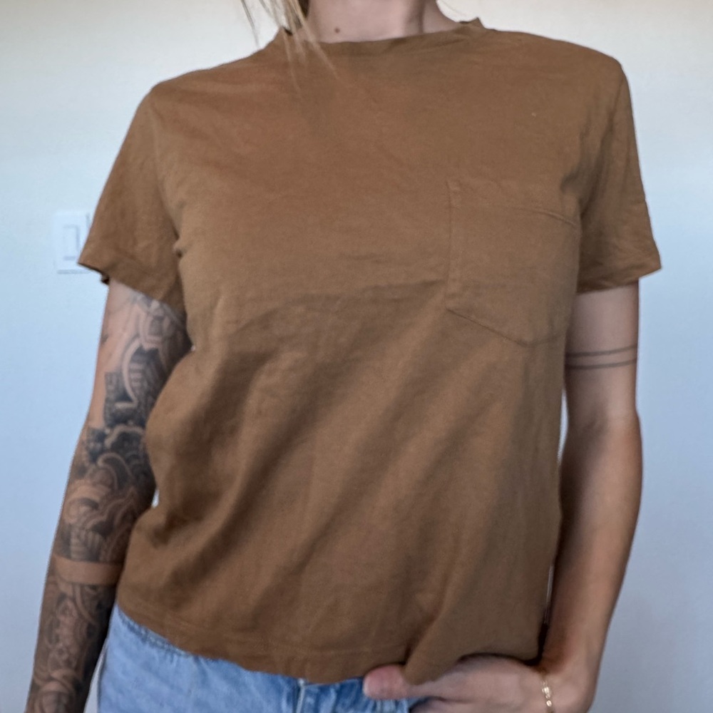 Everlane Brown Organic Cotton Tee